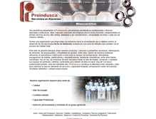 Tablet Screenshot of proindusca.com